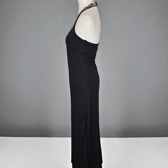 Night Way Collections Vintage Black Jeweled Long Dress - Picture 5 of 9